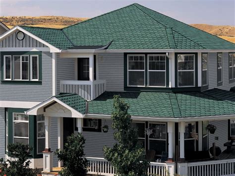 green metal roof grey house|forest green metal roofing panels.